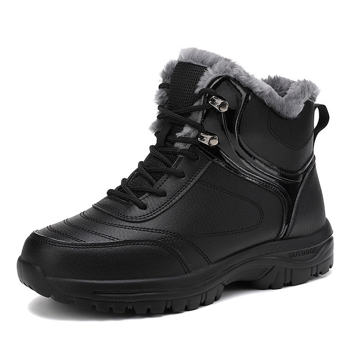 Damen Gefütterte Winter-Trekking‑Stiefelette mit Kunstfellfutter und griffiger Profilsohle Drune