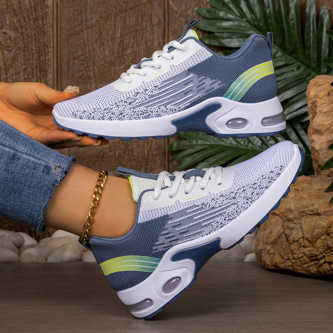 Herren nan leichter Strick-Performance-Sneaker mit sichtbarer Luftkammer-Dämpfung und flexibler Laufsohle Drune