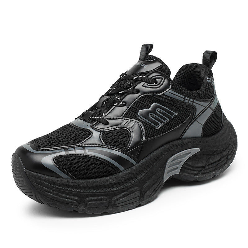 Unisex Voluminöse Mesh-Runner mit atmungsaktivem Obermaterial und stoßdämpfender Plateausohle Drune