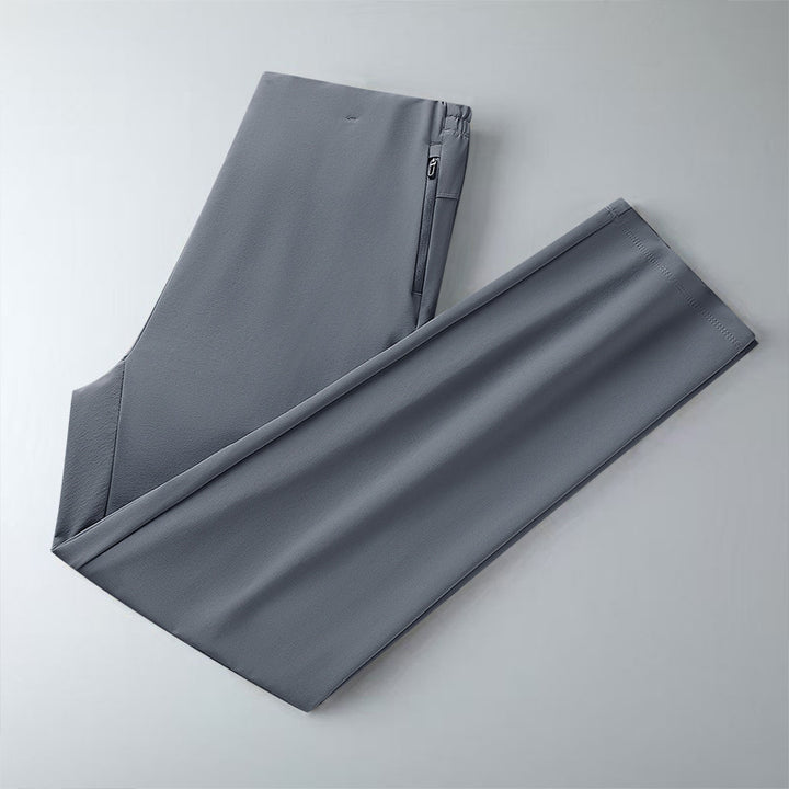 Damen Stretch-Outdoorhose mit elastischem Bund, Reißverschlusstaschen und geradem Schnitt Drune