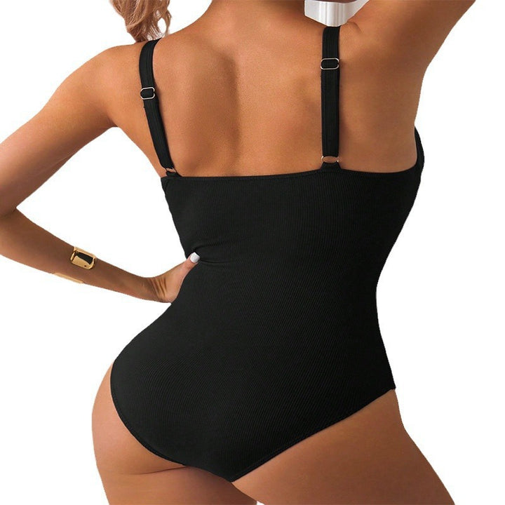 Damen Einteiliger Badeanzug mit raffiniertem Schnitt und elegantem Detail Drune