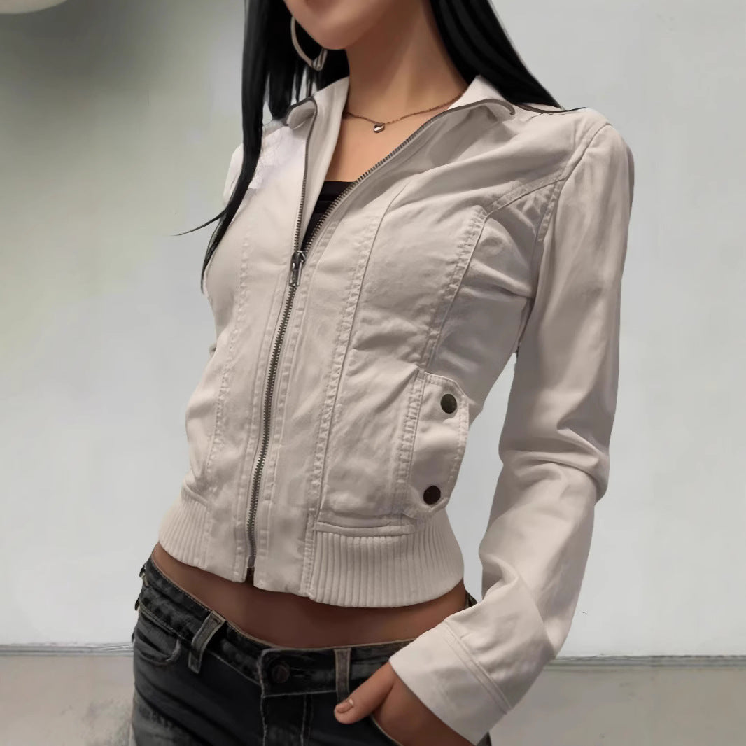 Damen leichte Übergangsjacke mit strukturiertem Design Drune