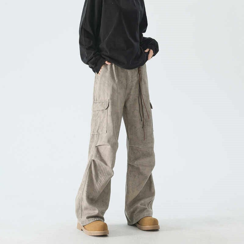 Damen Cargo-Hose mit weiten Beinen und praktischen Taschen Drune