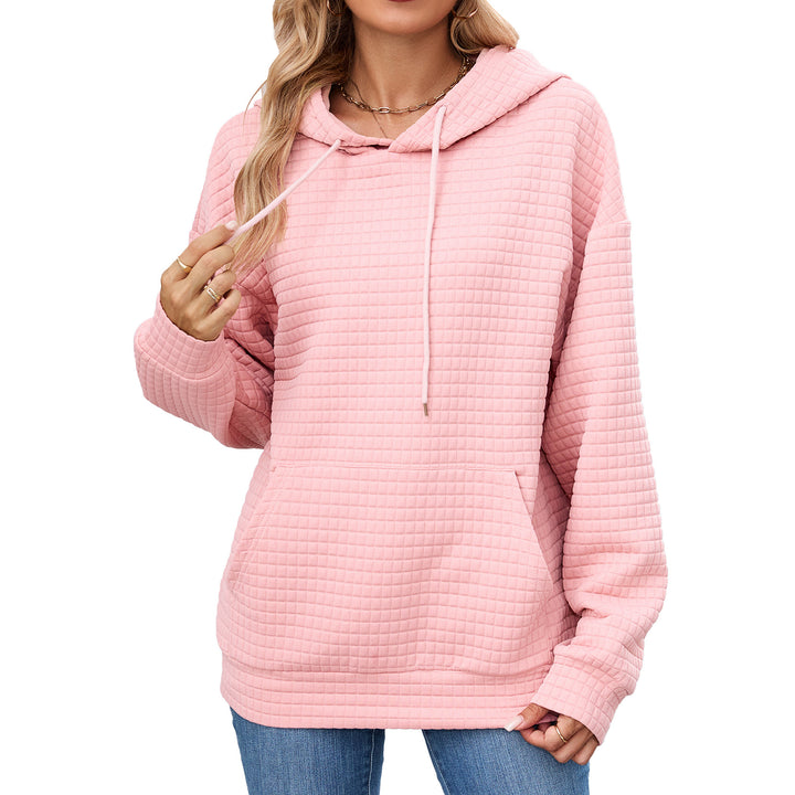 Damen Hoodie mit besonderen Strukturdetails Drune