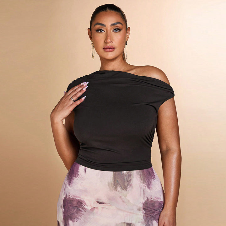 Damen Off-Shoulder-Top Drune
