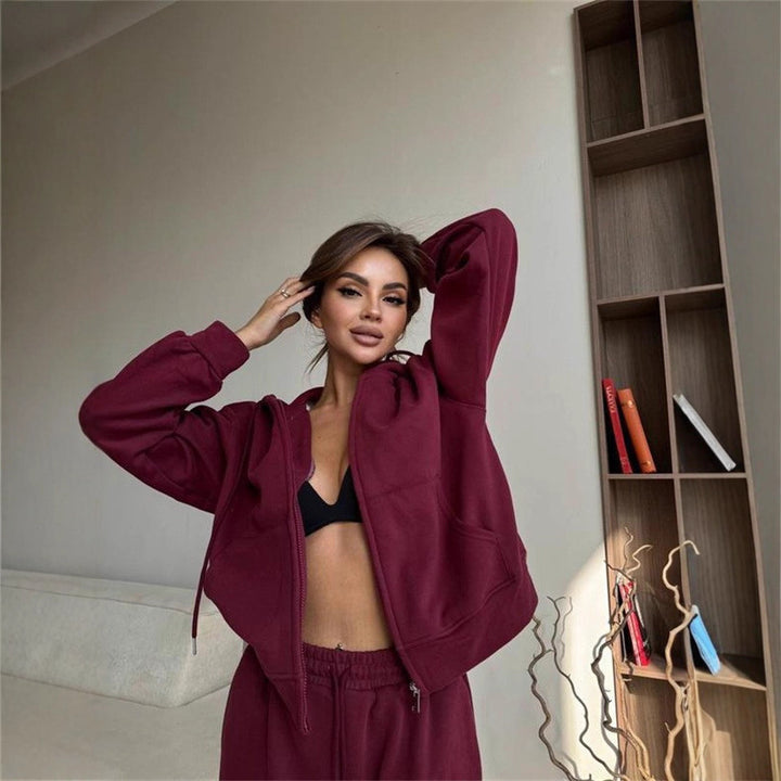 Damen lässiger Hoodie-Jumpsuit Drune