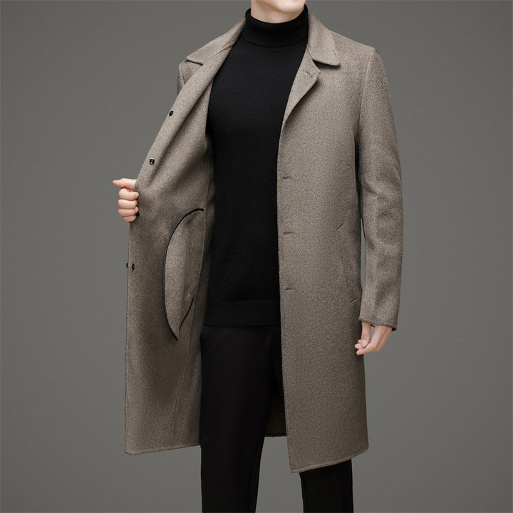 Herren eleganter Wollmantel Drune