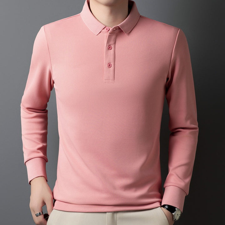 Damen Poloshirt mit langem Arm und Knopfdetails Drune