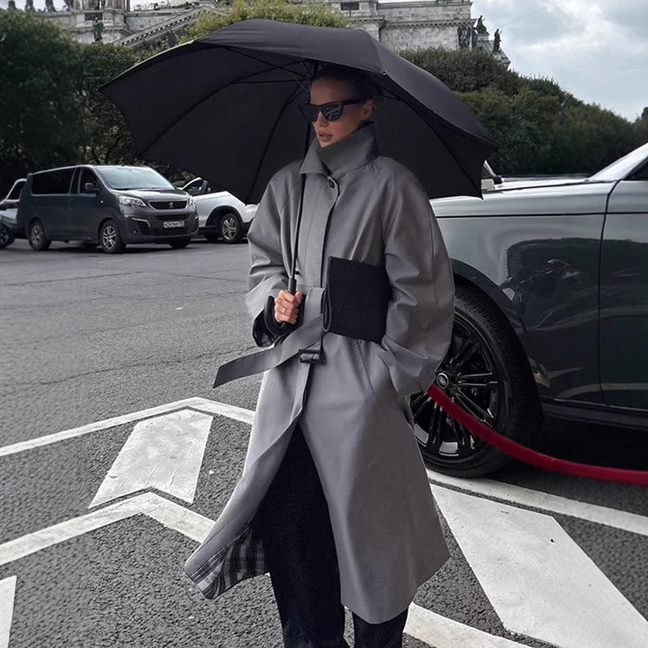 Damen eleganter Trenchcoat mit zeitgemäßen Schnitt Drune
