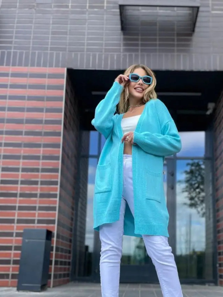 Damen Langstrickjacke Drune