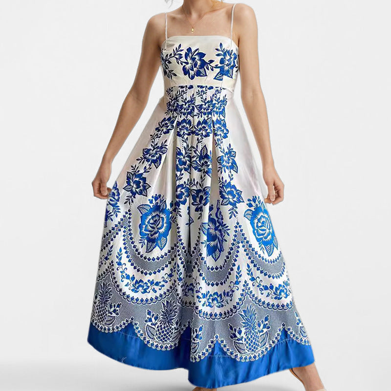 Damen Maxikleid mit floralem Druck Drune