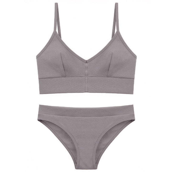 Damen Bikini-Set mit elegantem V-Ausschnitt und verstellbaren Trägern Drune