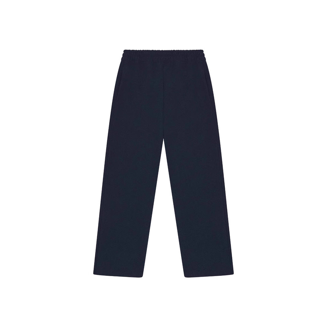 Unisex nan gerade geschnittene Jogginghose mit hohem Elastikbund und seitlichen Eingrifftaschen Drune