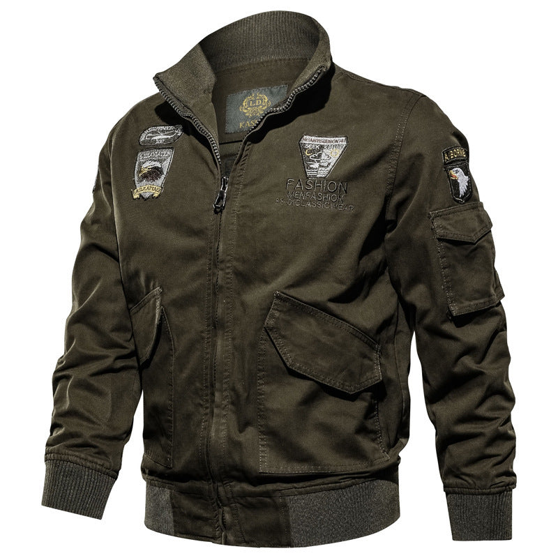 Herren robuste Canvas-Fliegerjacke Drune