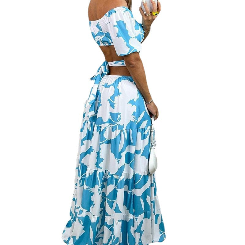 Damen Maxikleid mit raffiniertem Cut-Out und floralem Muster Drune