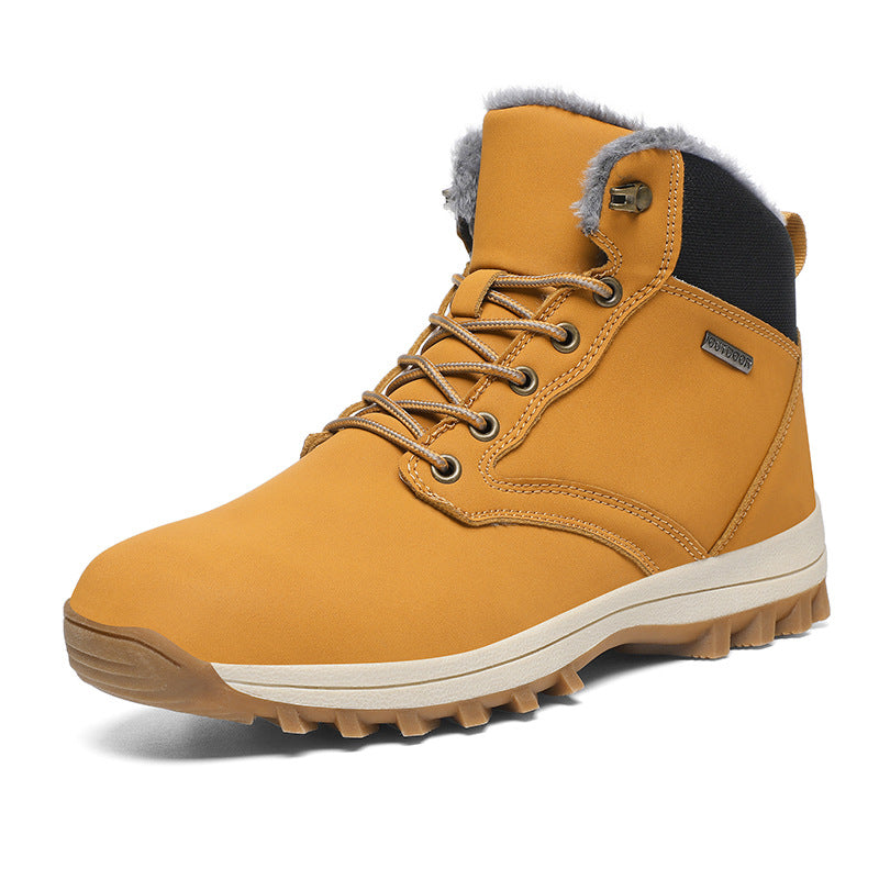 Damen Wärmeisolierte Winterstiefel mit rutschfester Sohle und kuscheligem Innenfutter Drune