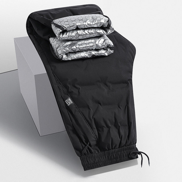Herren Gepolsterte Thermohose mit Steppung, elastischem Bund und Reißverschlusstaschen Drune