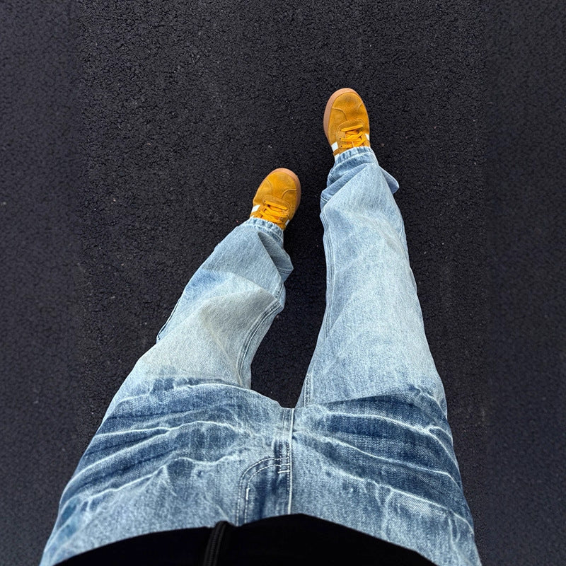 Herren Modische Cargo-Jeans mit Slim-Fit-Schnitt Drune