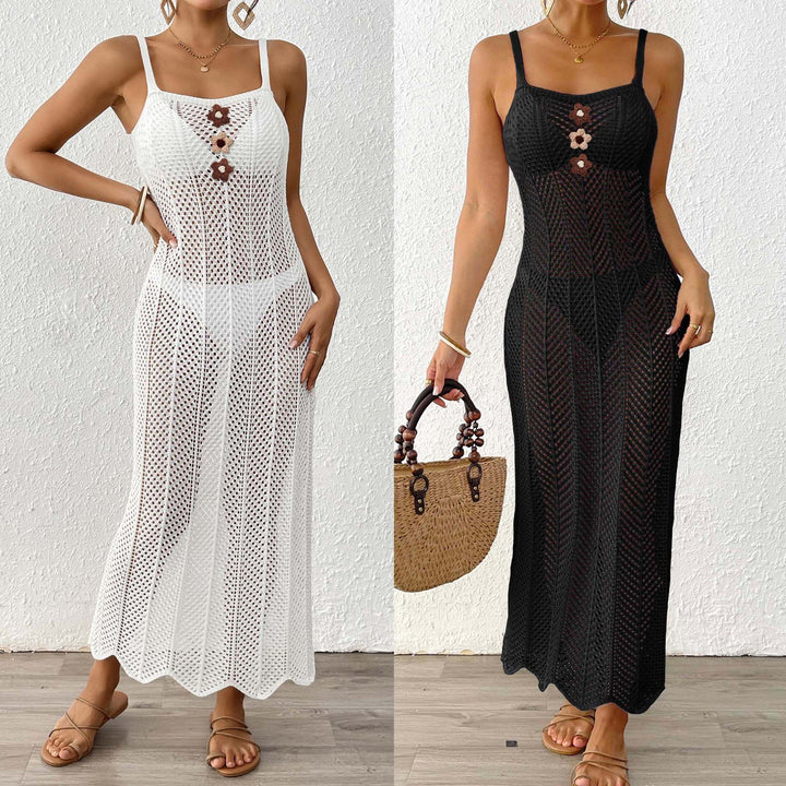 Damen transparenter Strandsarong mit elegantem Design Drune