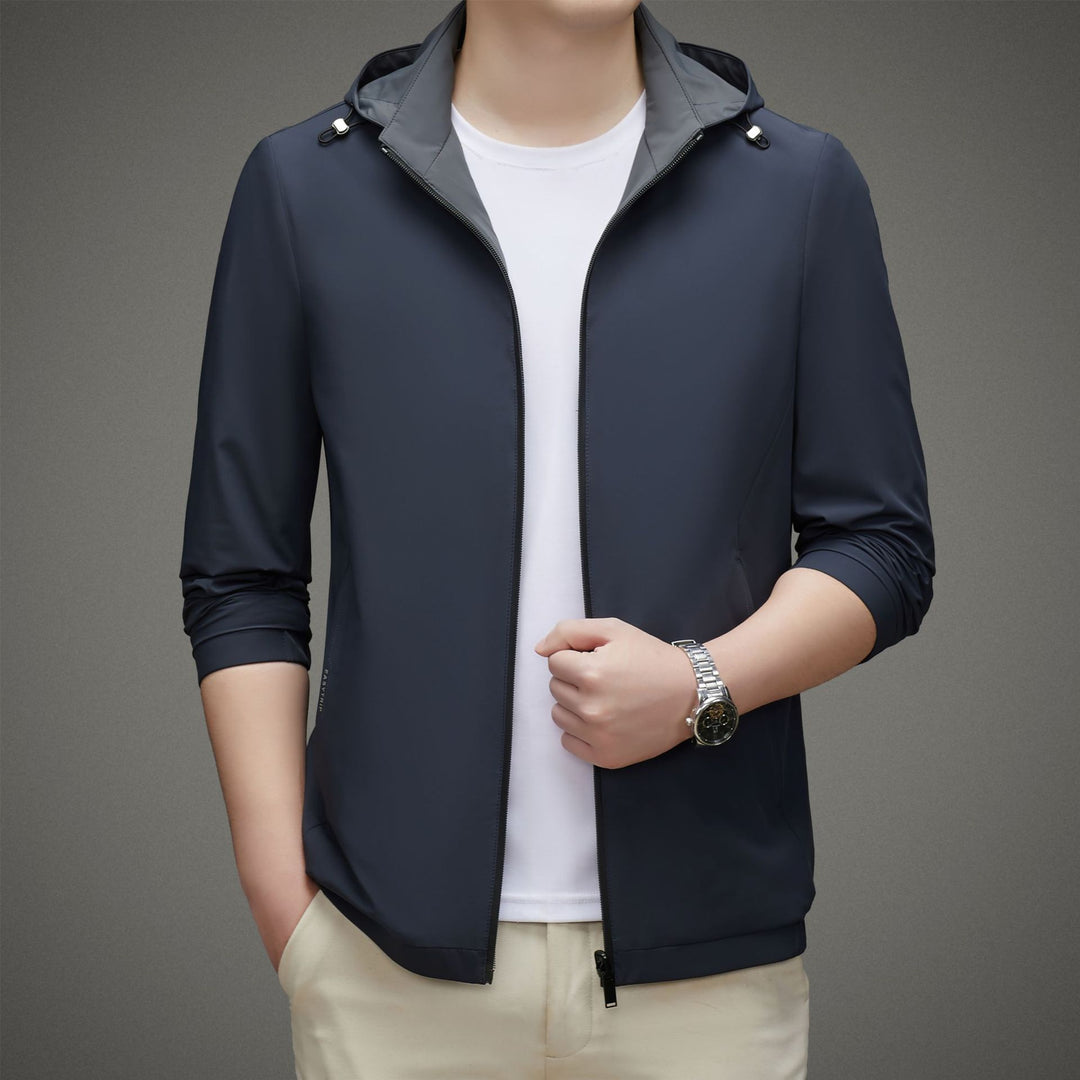 Herren leichte Allround-Jacke mit praktischem Kapuzendesign und atmungsaktiven Eigenschaften Drune