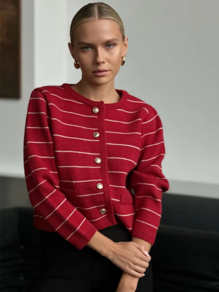 Damen Stylischer Strickblazer Drune