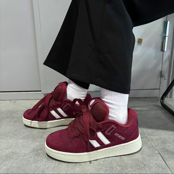 Damen Sneakers im urbanen Retro-Stil mit gepolsterter Innensohle und rutschfester Laufsohle Drune