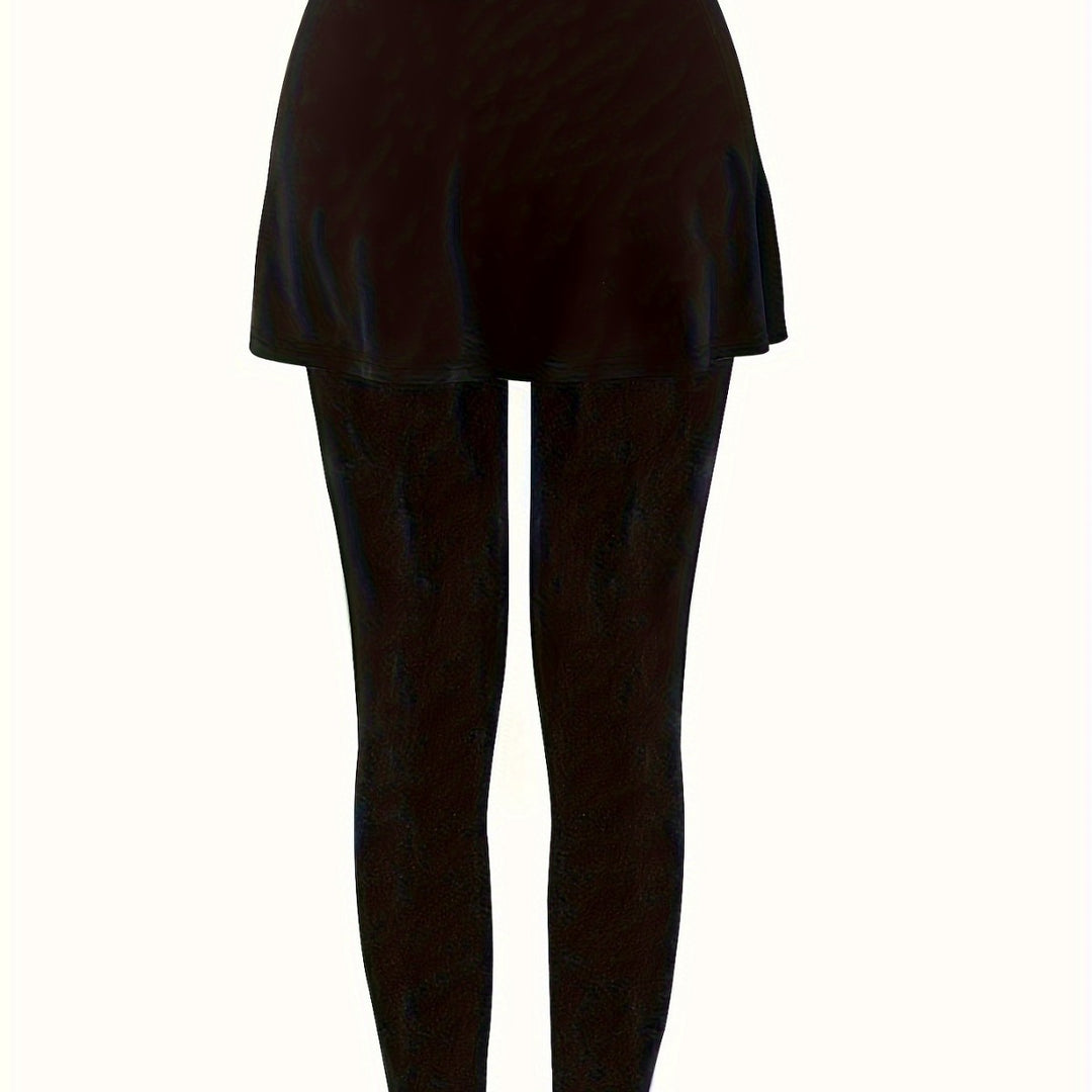 Damen Leggings mit schwingendem Rock Drune