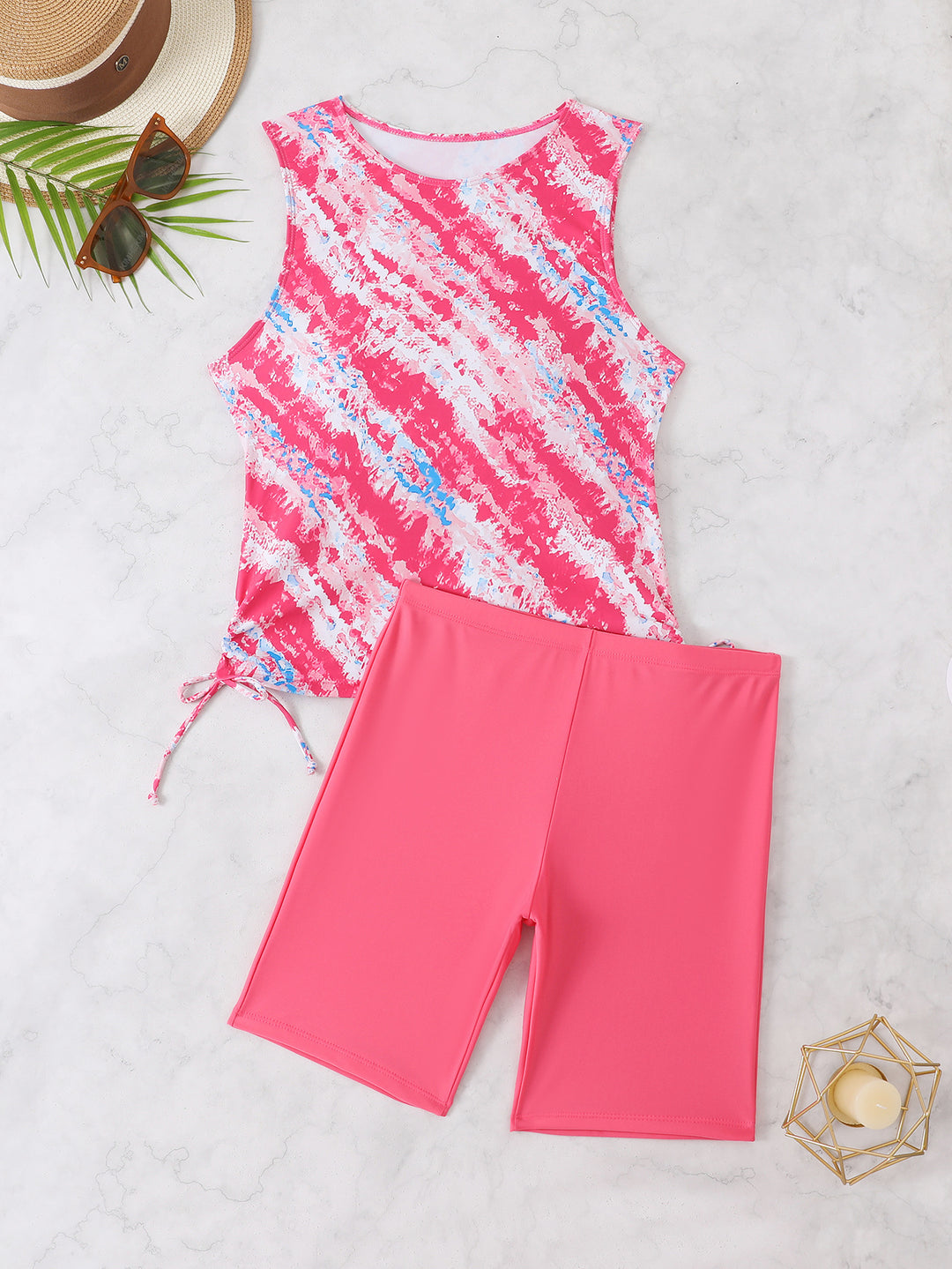 Damen Modischer Sport-Badeanzug mit Shorts Drune