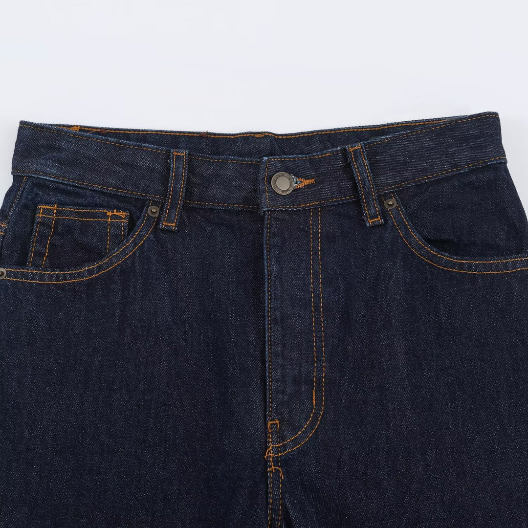 Damen Highwaist Relaxed Tapered Jeans mit konischem Bein Drune