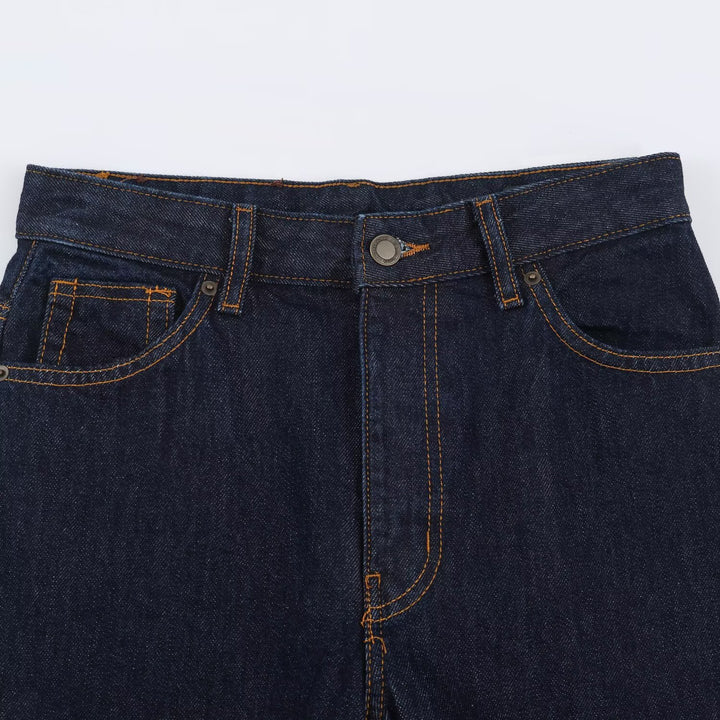 Damen Highwaist Relaxed Tapered Jeans mit konischem Bein Drune