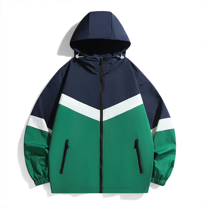Herren Funktionale Windbreakerjacke mit hohem Kragen Drune