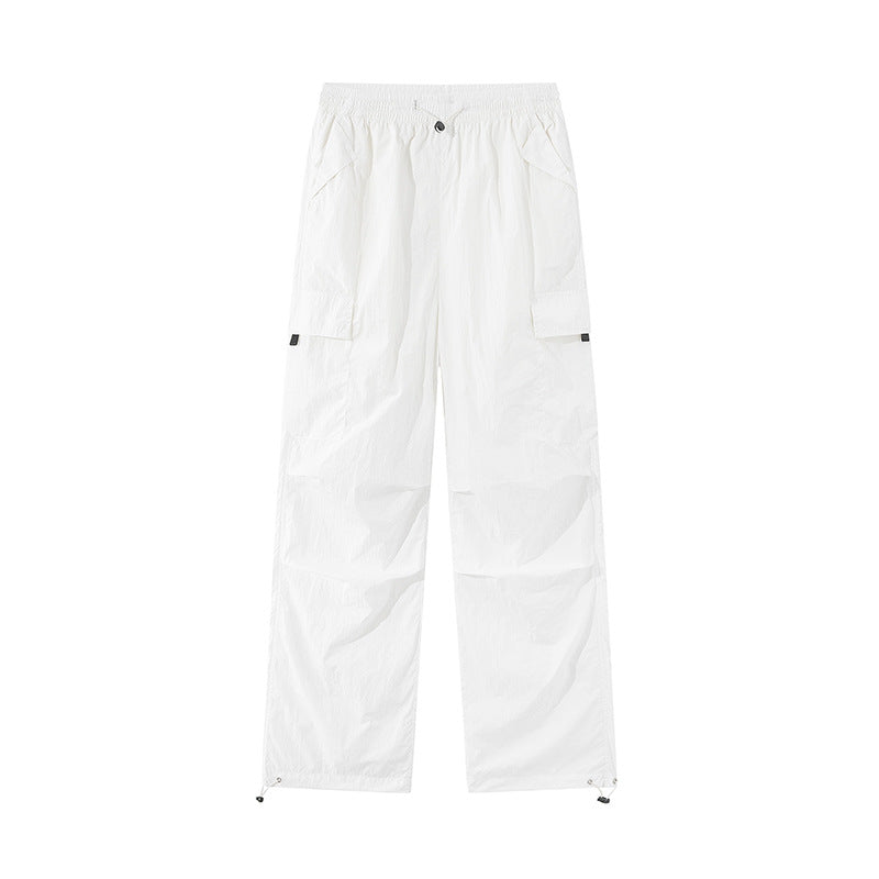 Unisex Leichte technische Cargo-Hose mit Kordelzug und verstellbarem Saum Drune