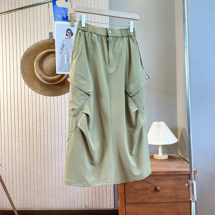 Damen Cargo-Rock mit praktischen Taschen Drune