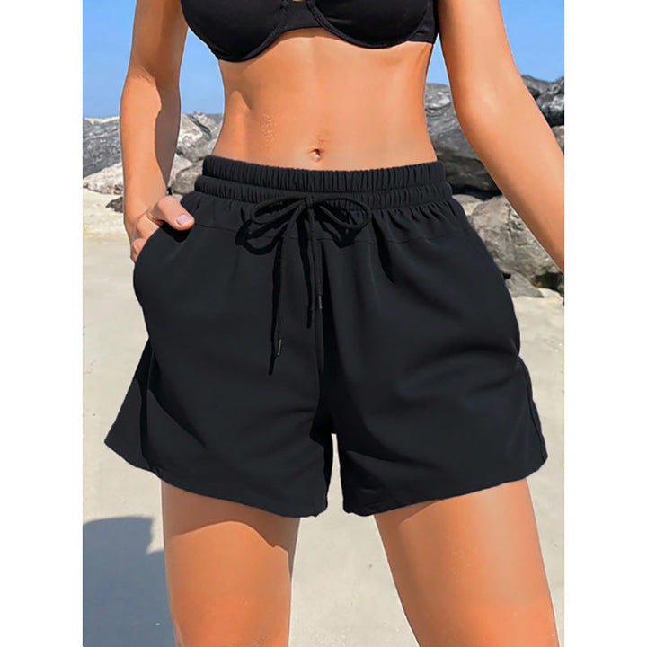 Damen Sportliche Badeshorts mit elastischem Bund und praktischen Taschen Drune