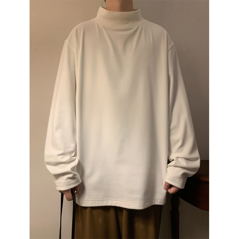 Herren Lässiger Rollkragen Pullover Drune