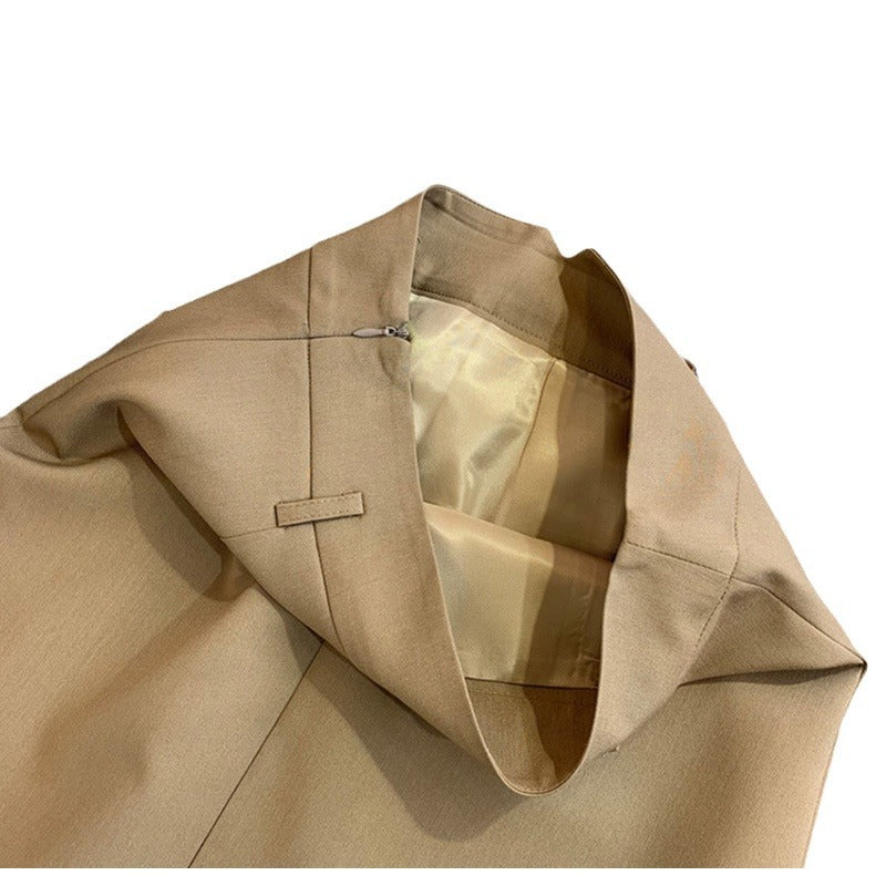Damen Eleganter Midirock mit praktischen Taschen Drune