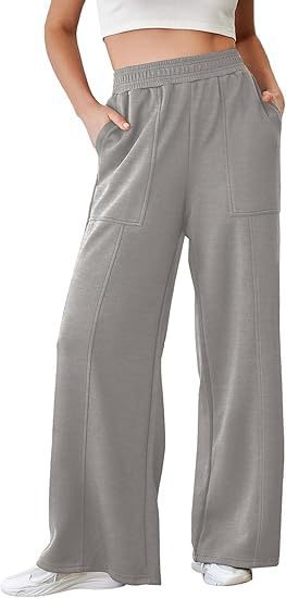 Damen Weite Jersey-Hose mit elastischem Bund und praktischen Taschen Drune