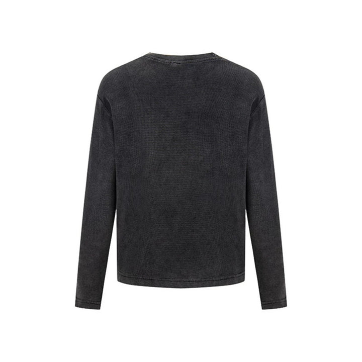 Damen Vintage-Grafik-Sweatshirt mit Used-Waschung, Rundhalsausschnitt und Relaxed-Fit Drune