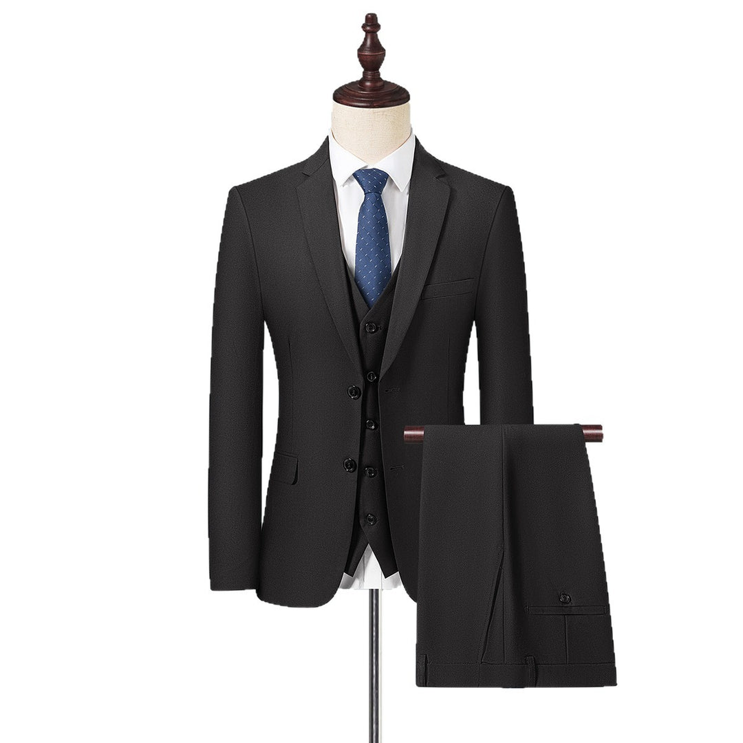 Herren Schmal geschnittenes City-Sakko mit minimalistischem Revers und eleganten Pattentaschen Drune