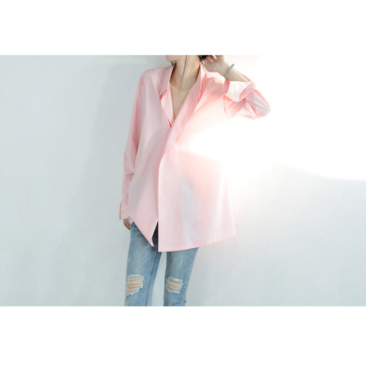 Damen Legere Oversized-Bluse mit modernem Schnitt Drune