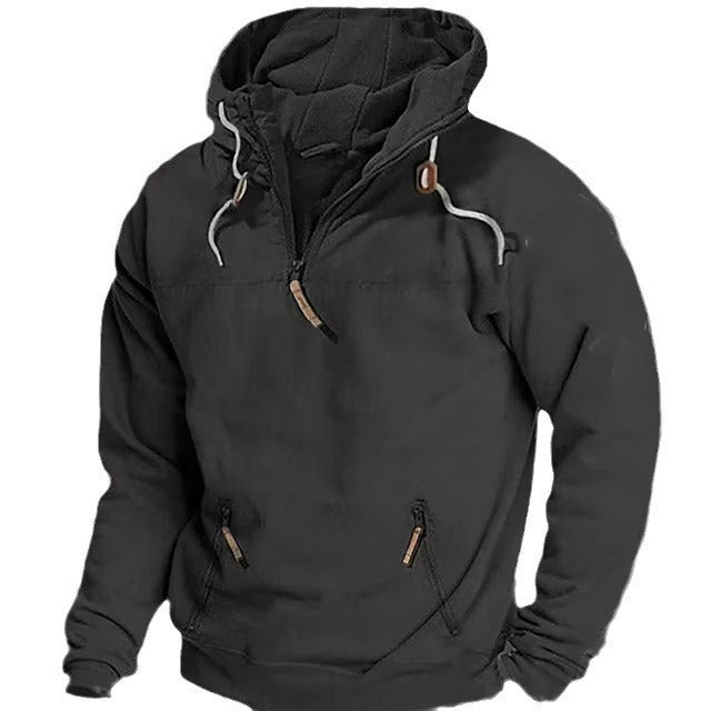 Herren winddichte Kapuzenjacke mit praktischen Taschen und Umweltfreundlichem Material Drune