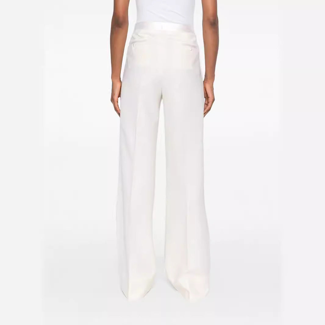 Damen Palazzo‑Hose mit hoher Taille und weitem Beinschnitt Drune