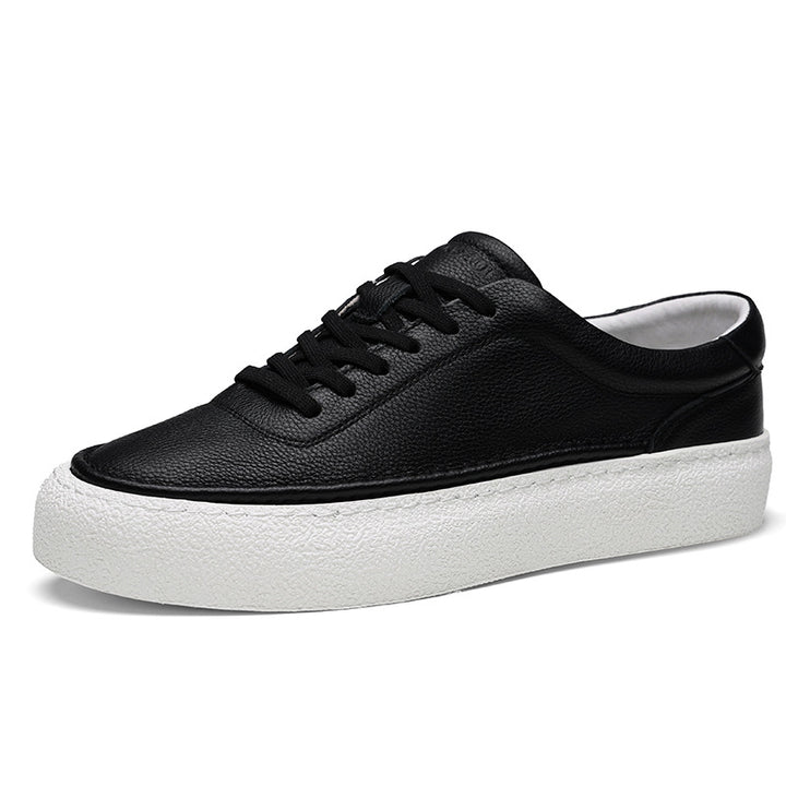 Drune | Premium Leder Sneakers Mit Weißer Sohle