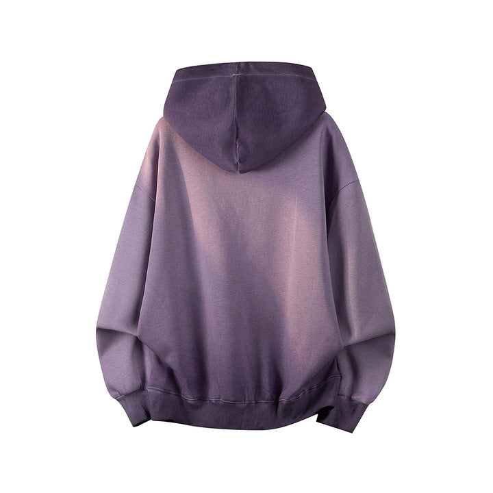 Unisex Oversize Kapuzenpullover mit handschriftlichem Grafik-Print, Kängurutasche & geripptem Saum Drune
