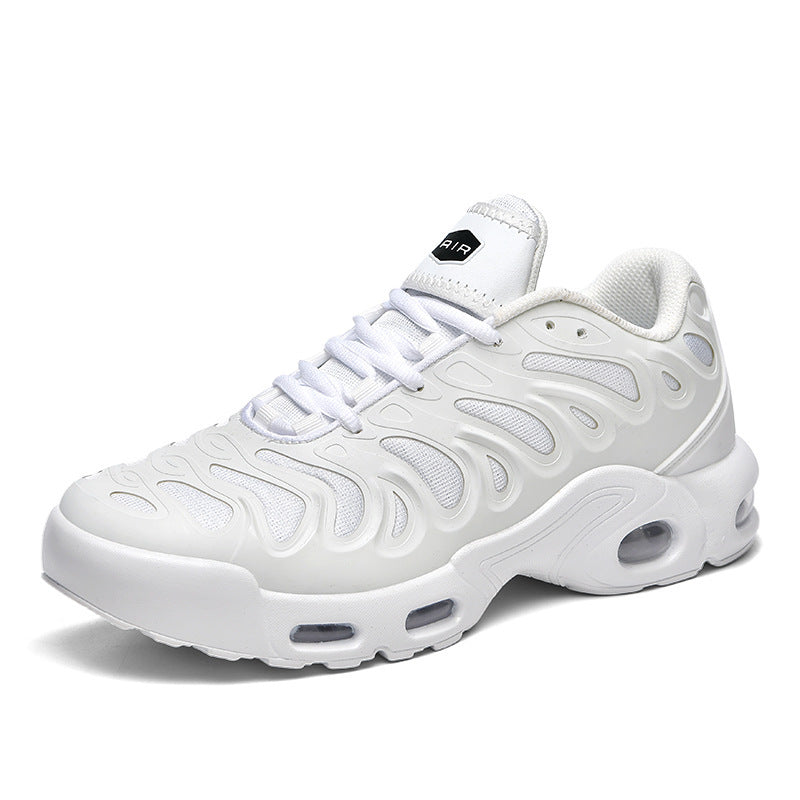 Herren futuristische Dämpfungs-Sneaker mit sichtbarer Luftkammer und strukturiertem Mesh-Overlay Drune