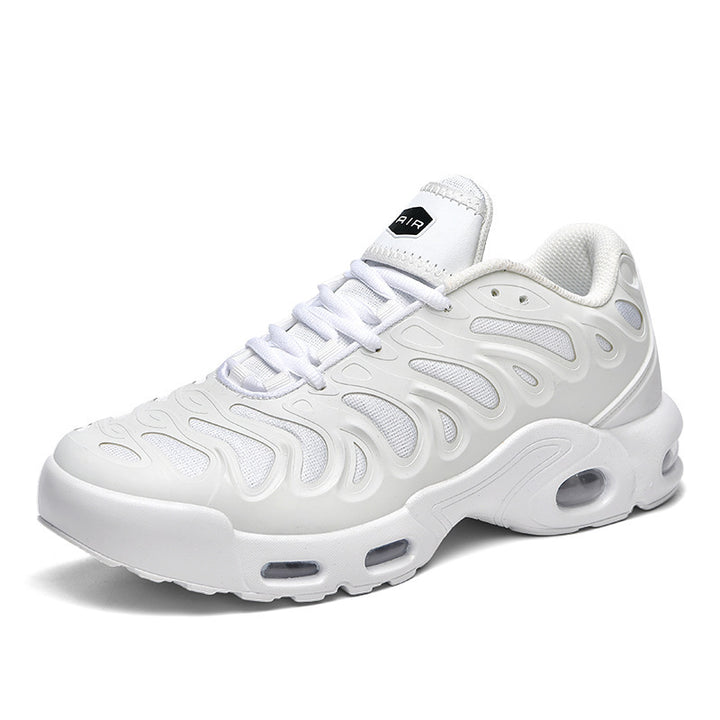 Herren futuristische Dämpfungs-Sneaker mit sichtbarer Luftkammer und strukturiertem Mesh-Overlay Drune