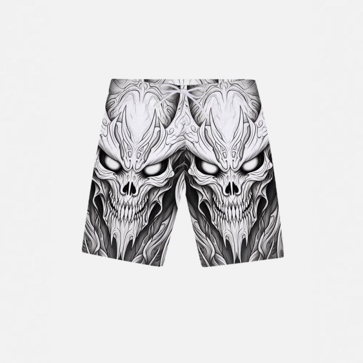 Herren Grafik Psychedelischer Druck Badehose Drune