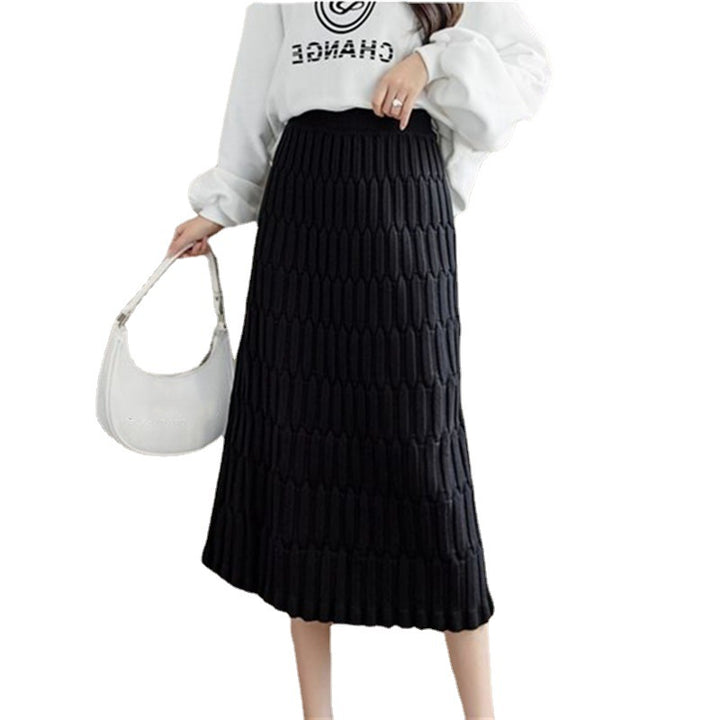 Damen Strickhose mit strukturiertem Design und weitem Schnitt Drune