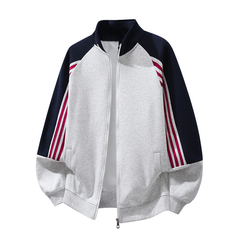 Herren Sportliche Übergangsjacke mit hohen Kragen und praktischen Taschen Drune