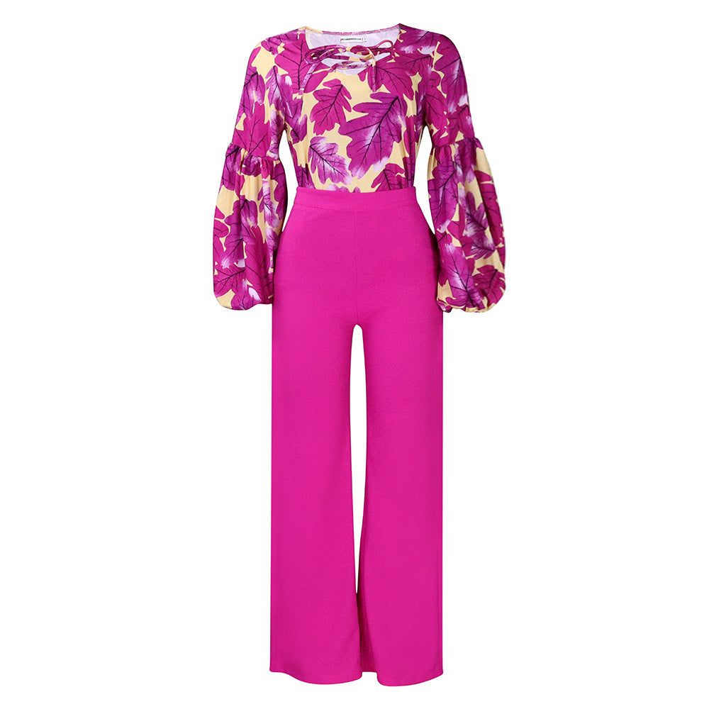 Damen Modischer Jumpsuit mit aufregendem Ärmeldesign Drune